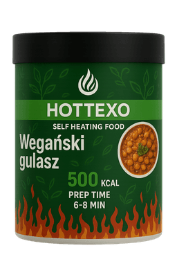 Self-heating food
